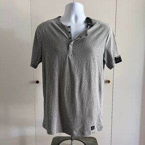 Mens NWT Buffalo David Bitton Short Sleeve Henley - Small